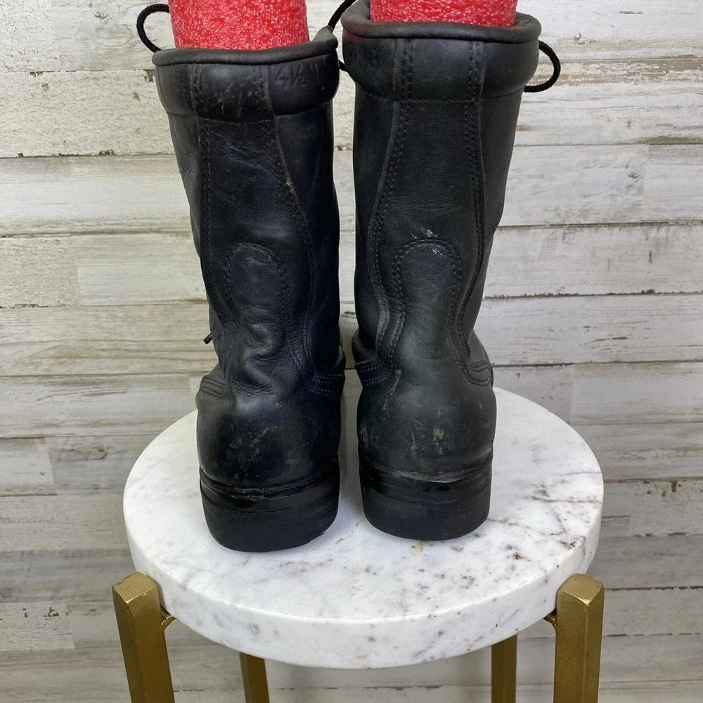 VTG Vietnam Combat Boots US Military Sz 4.5N Black PJ 9-88 Grunge Gothic Soldier